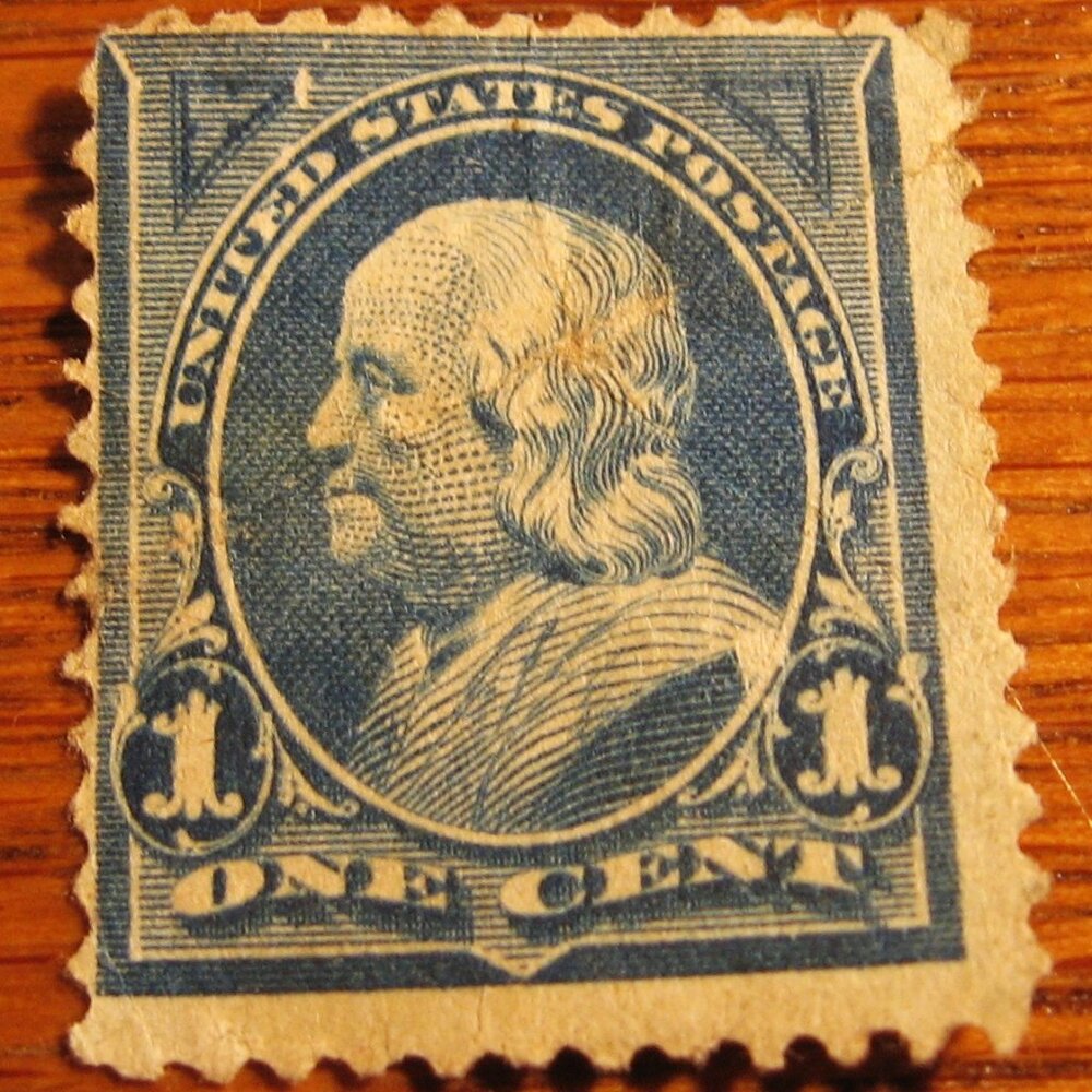 1894 Franklin 1 cent  Ordinary Stamp